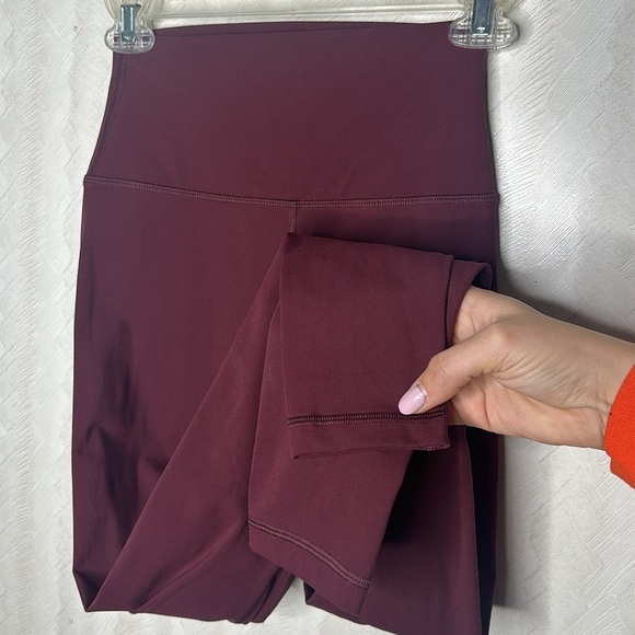HEYNUTS Essential Extra Long Yoga Leggings 31' leggings Size XS garnet red - Picture 8 of 10